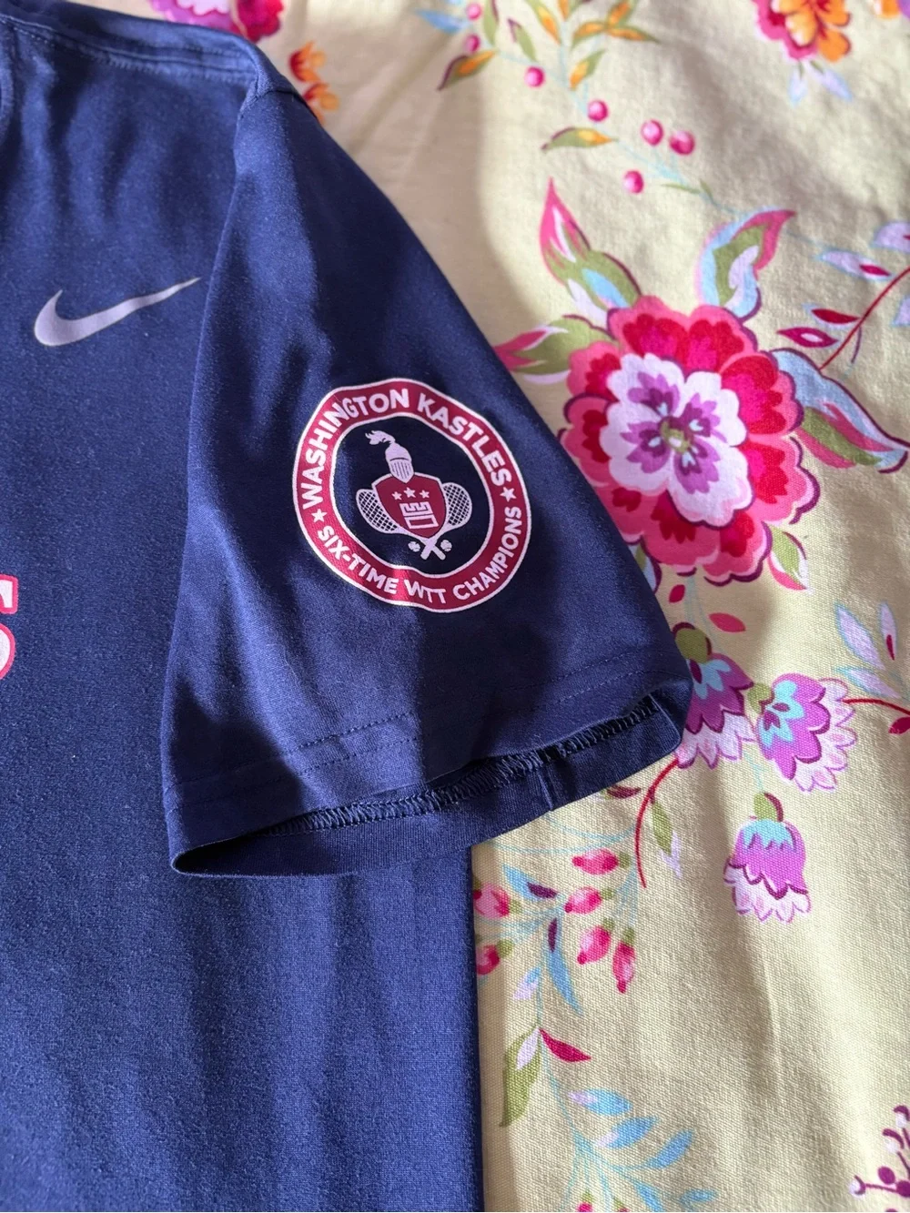 Washington Kastles x Nike Dri-Fit WTT World Team Tennis 6 time champs tee S NWOT